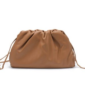 BROWN SMOOTH LEATHER POUCH